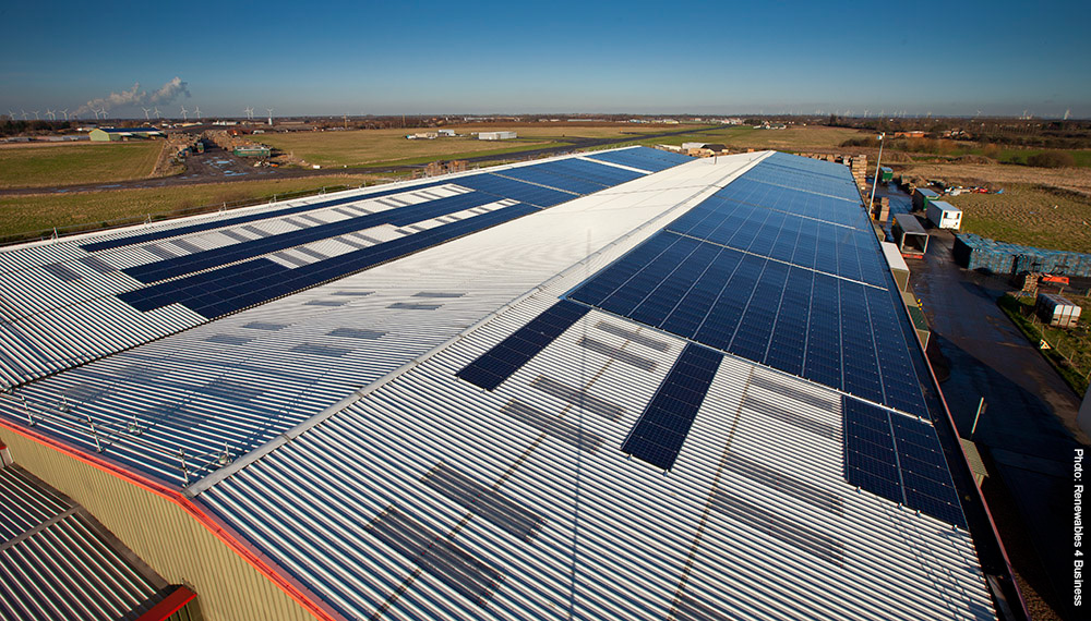 Système solaire photovoltaïque sur toiture